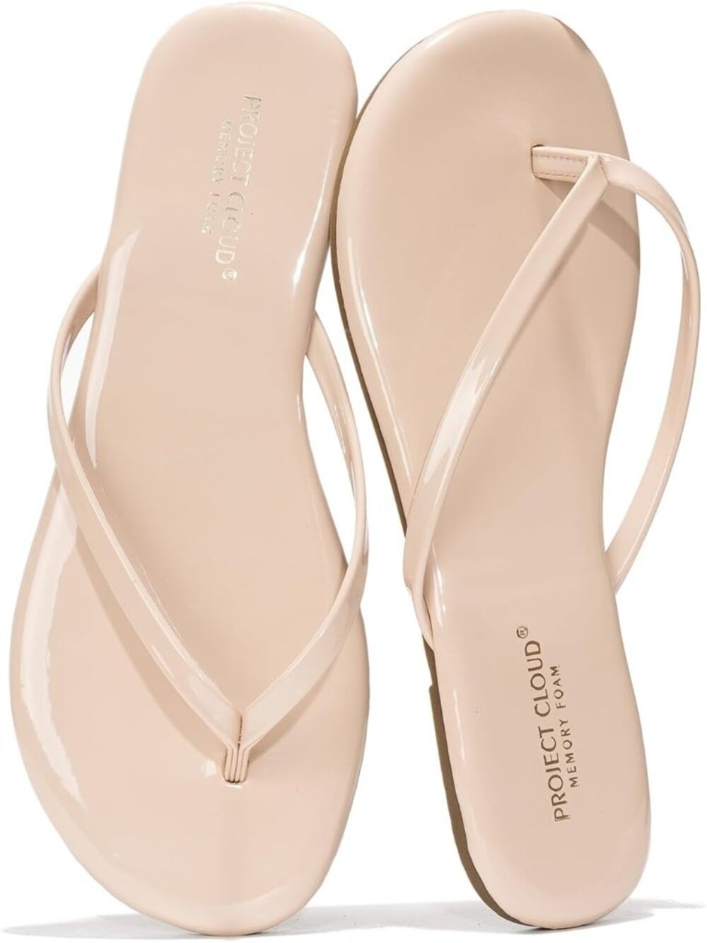 Women's Nude Footwear Foam Insole Durable Non-slip Beach Essentials Flip Flops